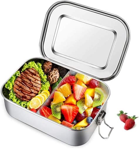 best metal bento box|metal bento boxes for adults.